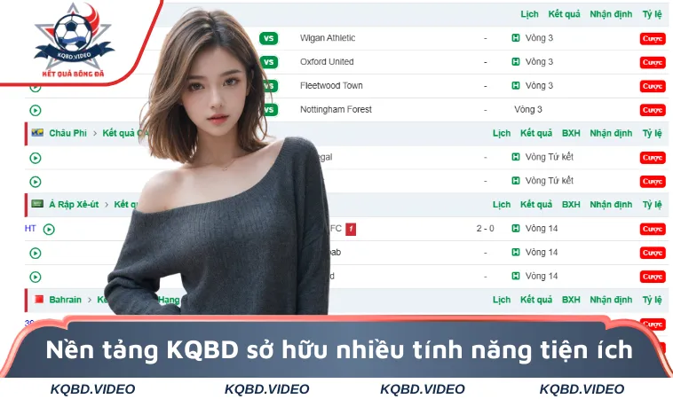 KQBD 26 KQBD VIDEO sở hữu nhiều tính năng tiện ích vượt trội